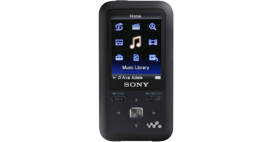 Sony NWZ-S615FBLK 2GB Walkman Video MP3 Player NW-ZS615FBLK B&H