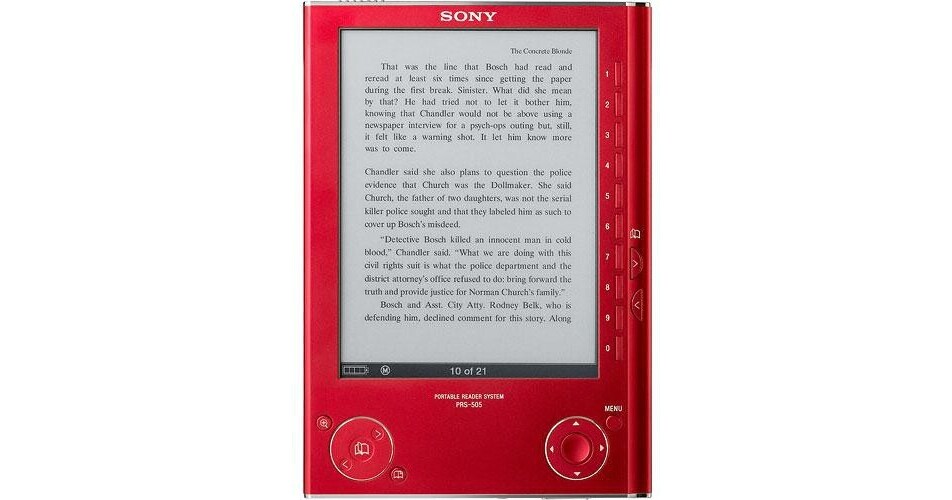 Sony PRS-505 Reader Digital Book (Red) PRS505RC B&H Photo Video