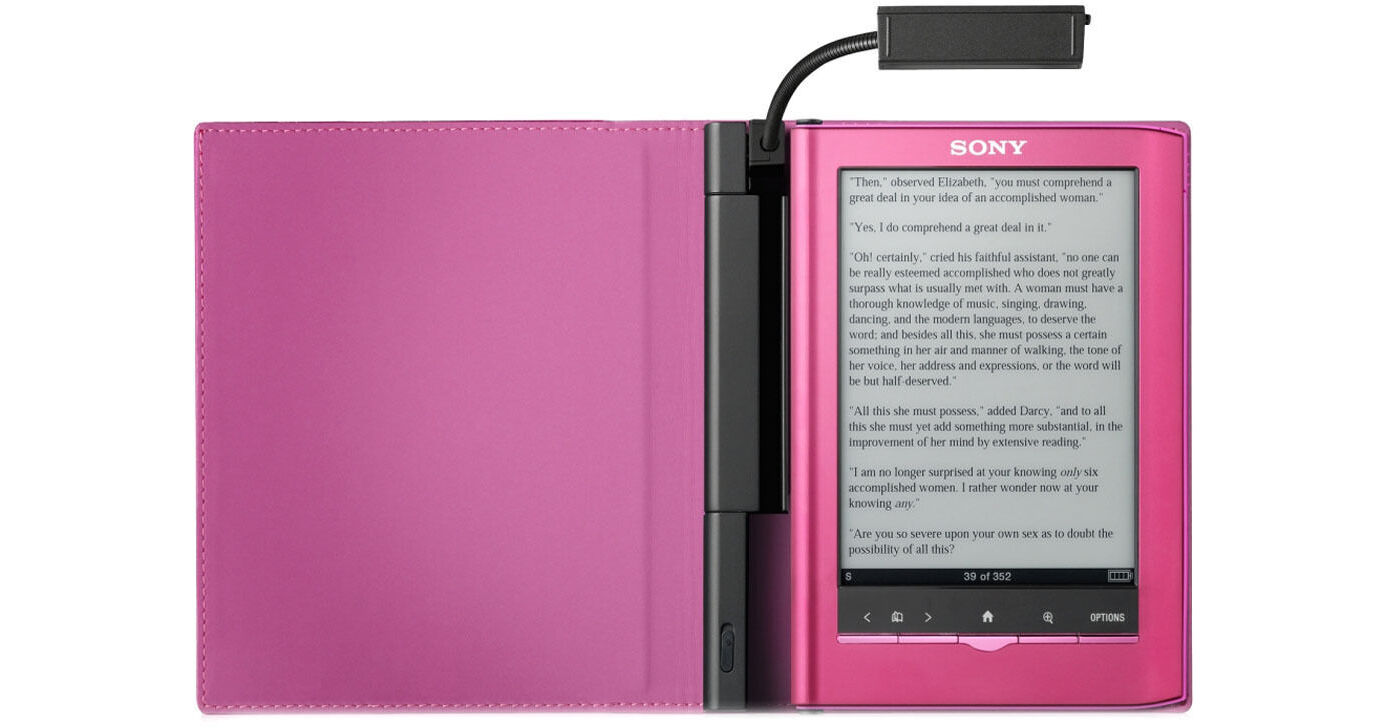Sony Reader Cover with Light (Pink) PRSA-CL35P B&H Photo Video
