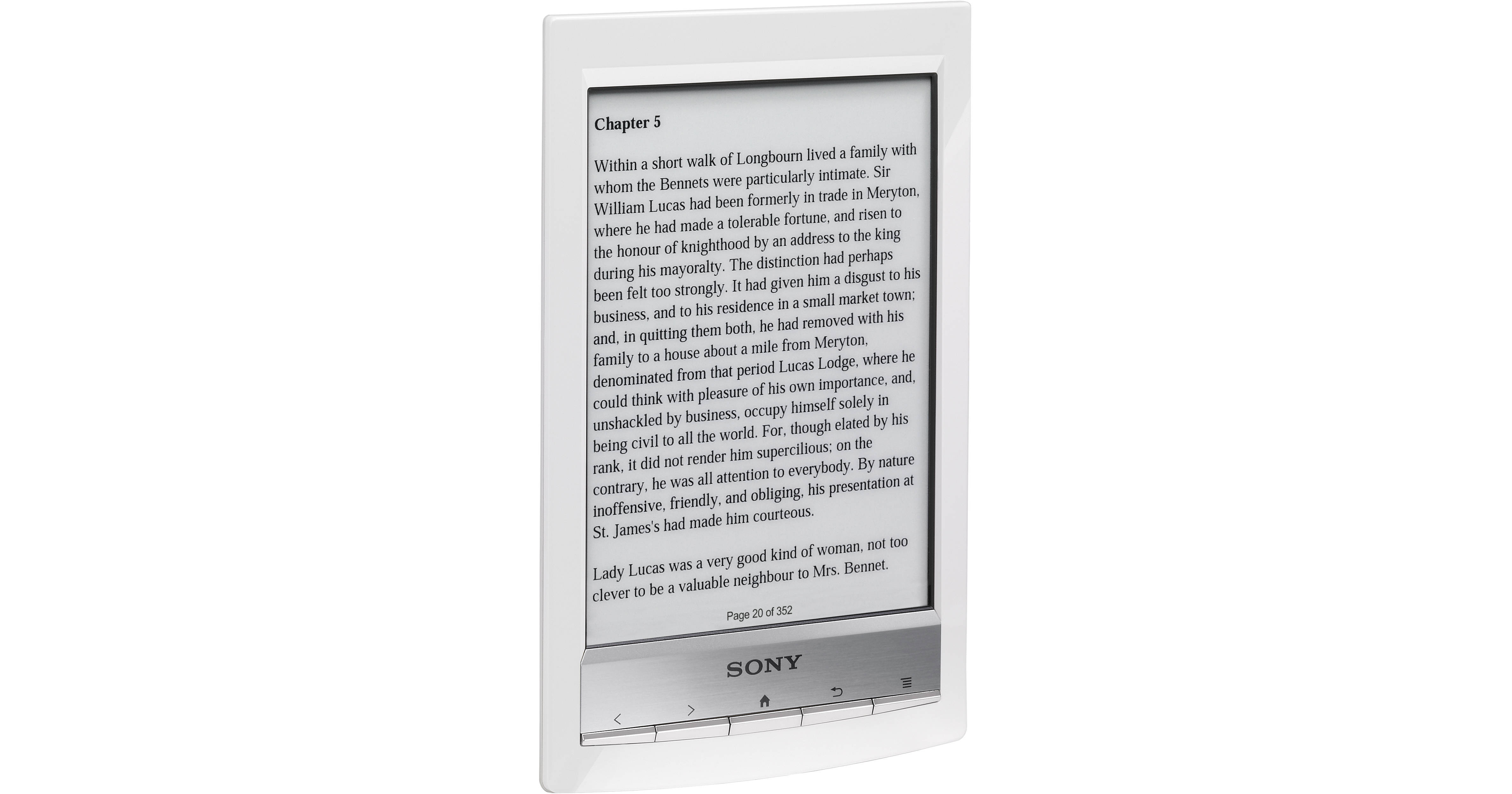Sony PRS-T1 Wi-Fi Reader (White) PRS-T1/WC B&H Photo Video
