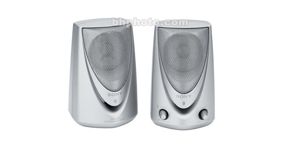 Sony SRS-A27 - 2 Watt Active Portable Computer Speakers - SRSA27