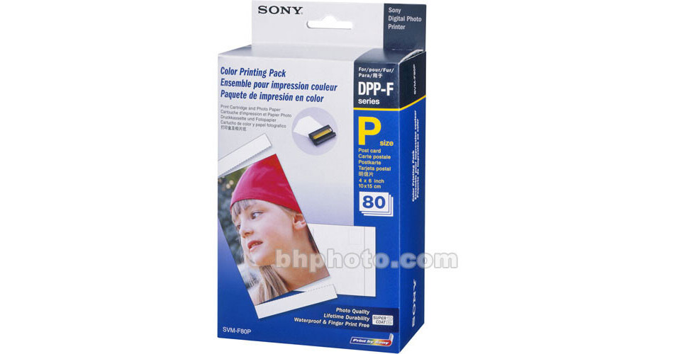 Sony SVM-F80P Print Media Pack (4x6