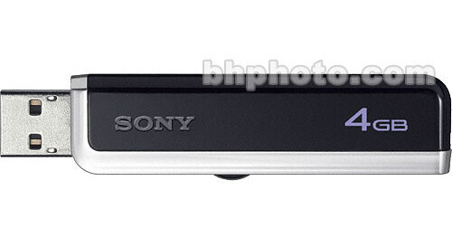 Sony 4GB Micro Vault Classic USB Flash Drive USM4GJF B&H Photo