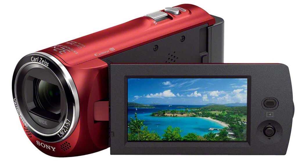 Sony HDR-CX220 HD Handycam Camcorder (Red) HDRCX220/R B&H Photo