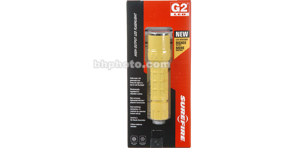 SureFire G2 LED Flashlight (Yellow) G2L-YL B&H Photo Video