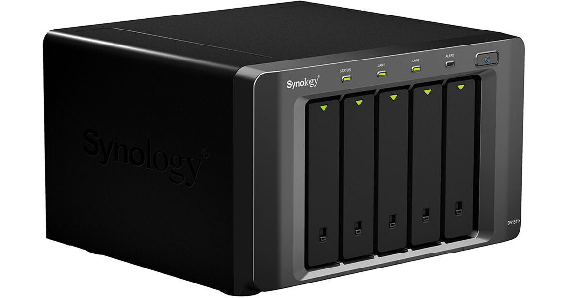 Synology DiskStation DS1511+ 5-Bay NAS Server (Black) DS1511+