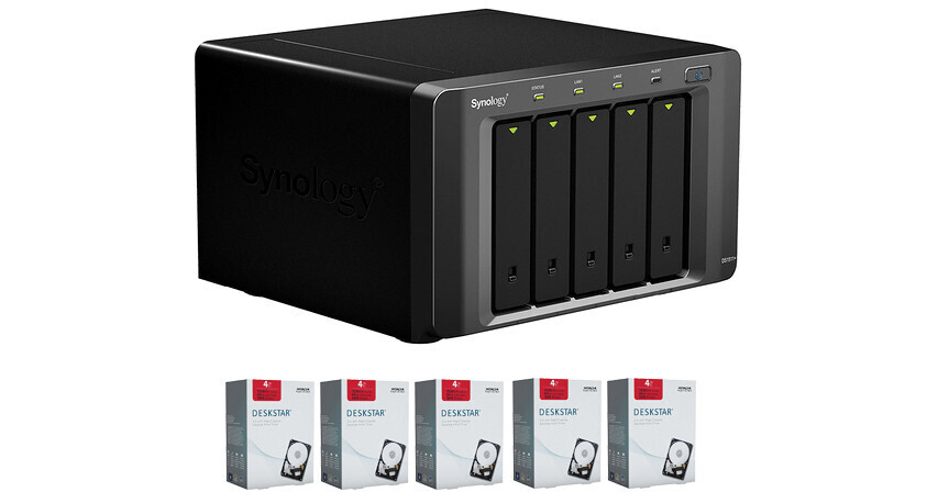 Synology DiskStation 20TB (7200rpm) DS1511+ 5-Bay NAS Server
