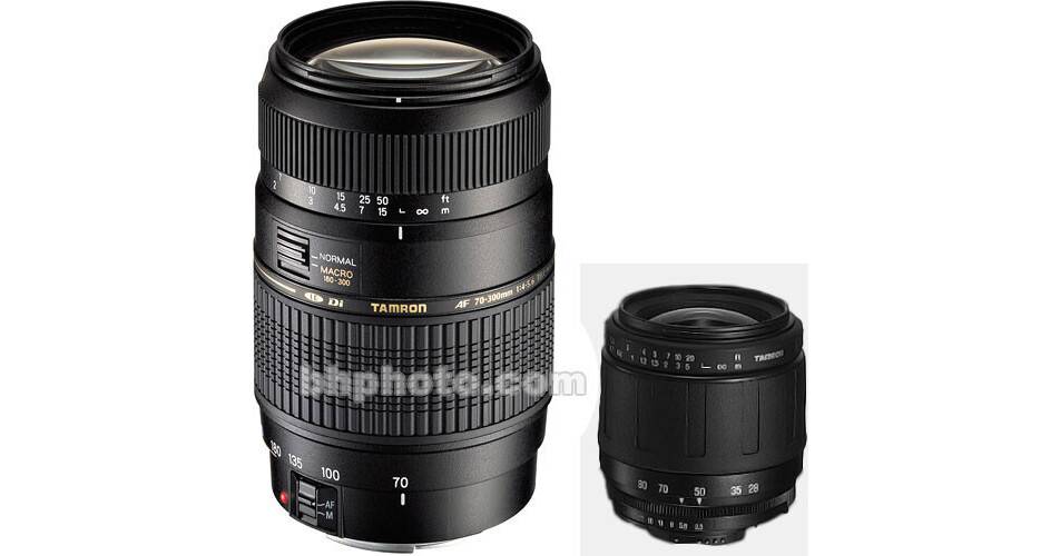 Tamron 28-80mm and 70-300mm Di LD Lens Kit AF77017M B&H Photo