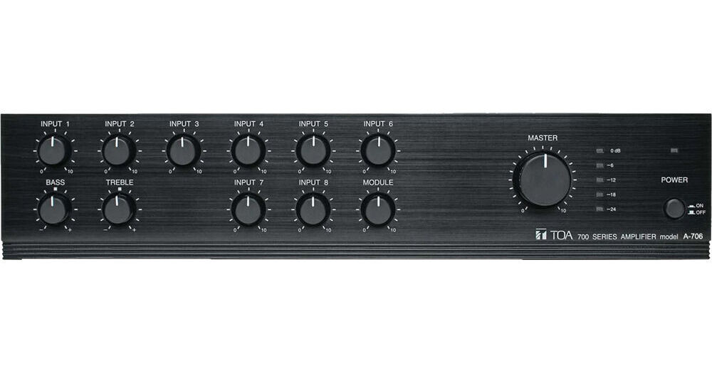 Toa Electronics A-706 9-Channel Integrated Mixer/Amplifier A-706
