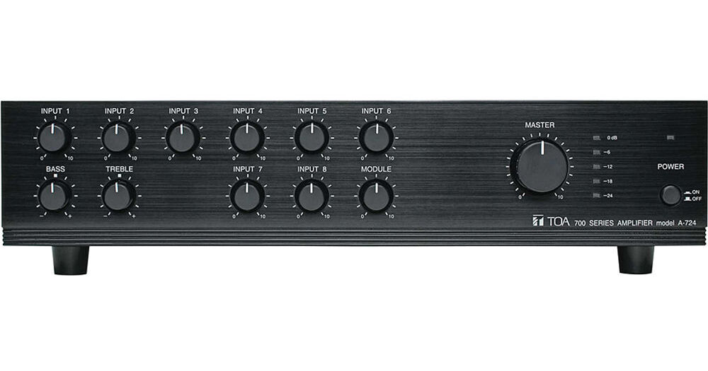 Toa Electronics A-724 9-Channel Integrated Mixer/Amplifier A-724