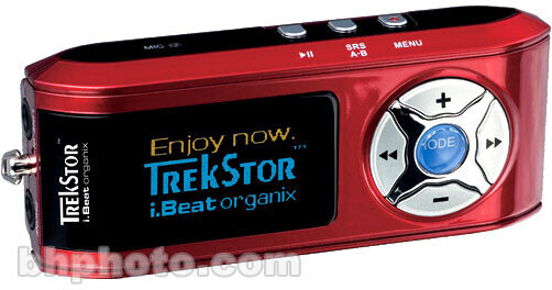 Trekstor i.Beat organix 1GB MP3 Player - Red 21843 B&H Photo