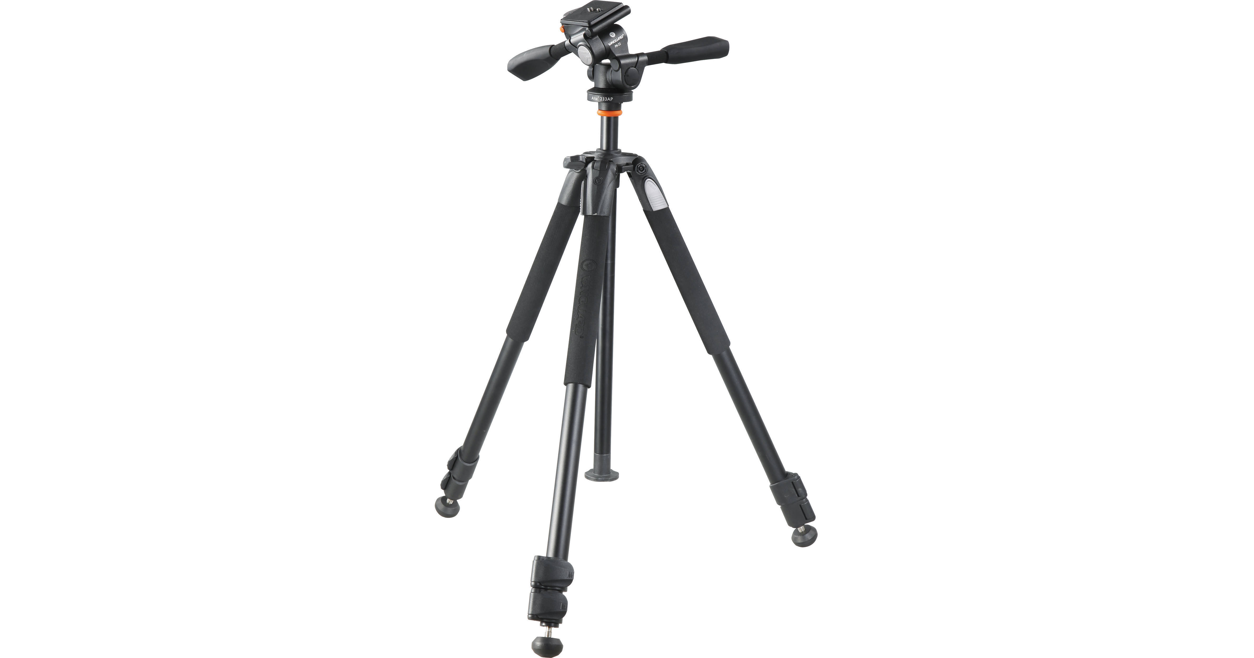 Trépied Vanguard ESPOD CX 233AP Noir – Compact, Charge 3.5 Kg, Hauteur Max 155 Cm