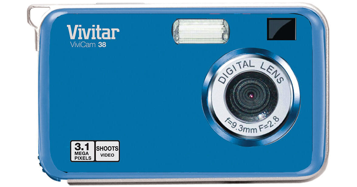 ⟡ Vivi ⟡ Vivitar Vivicam V38 Digital Camera (Blueberry) V38BLUEBERRY B&H