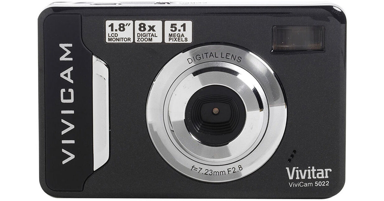 Vivitar VivaCam 5022 Digital Camera (Black) V5022BLACK B&H Photo