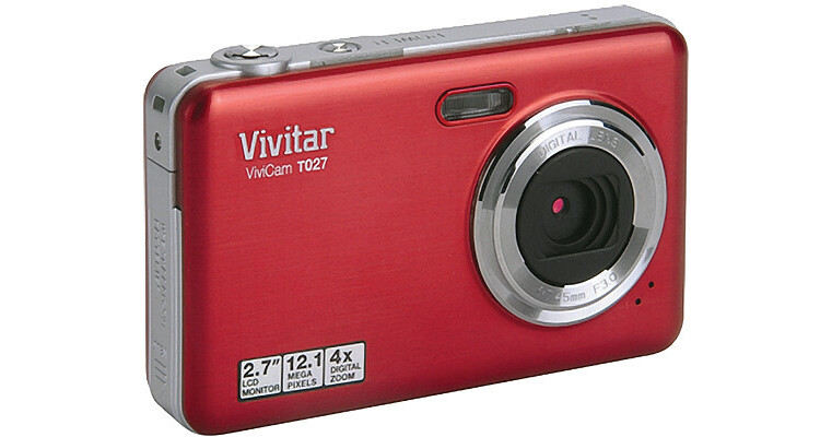 トイデジカメ Vivitar T327 Vivitar ViviCam T027 Digital Camera (Strawberry) VT027-STRAW B&H