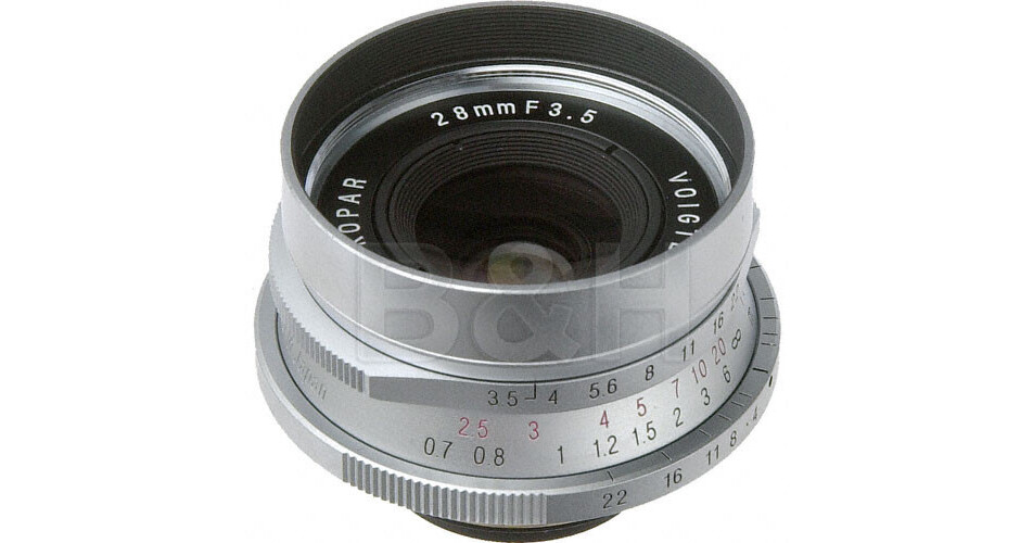 Voigtlander Color Skopar 28mm f/3.5 Lens 45BA232A B&H Photo Video