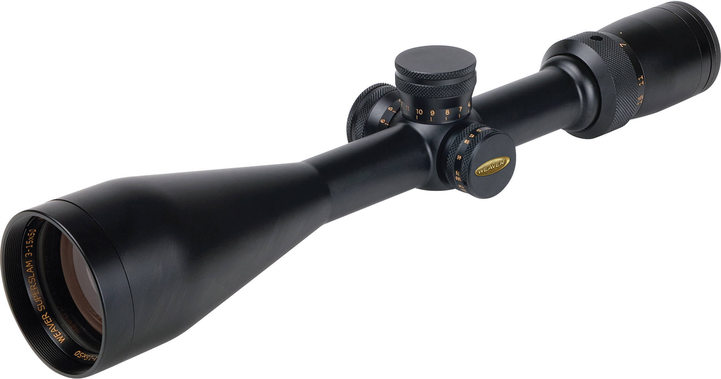 Weaver 3-15x50 Super Slam Riflescope (Matte Black) 800345 B&H