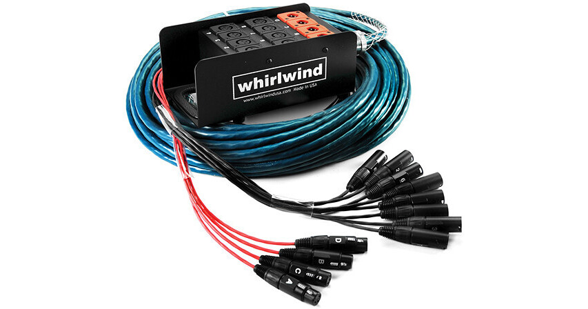 Whirlwind Medusa Standard 8 XLR Inputs x 4 XLR MS-8-4-XL-100 B&H