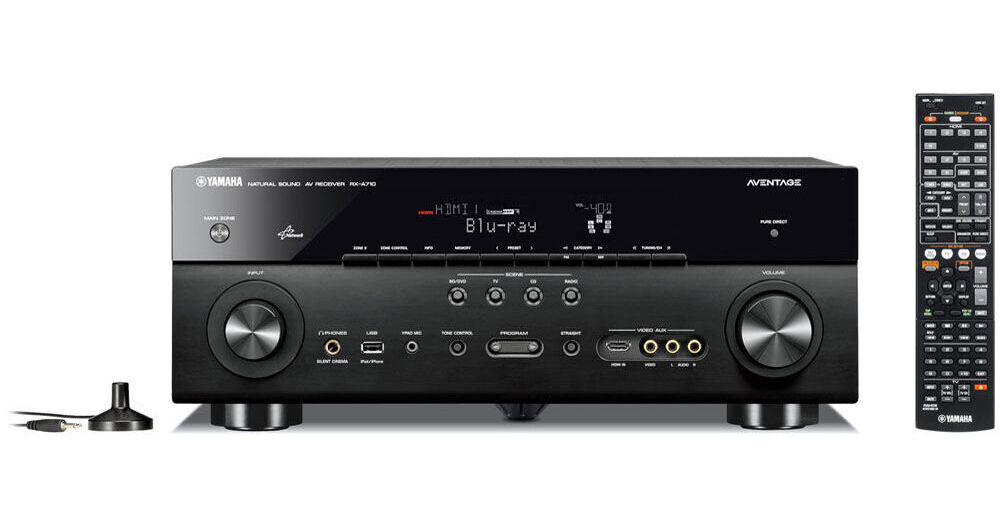 Yamaha RX-710 A/V Receiver (Black) RX-A710BL B&H Photo Video