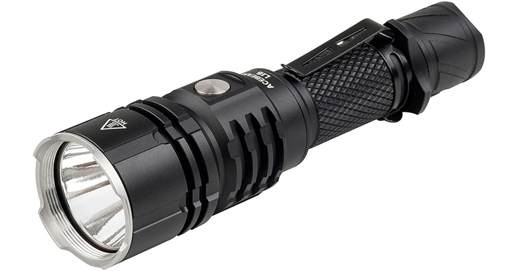 acebeam l16 rechargeable flashlight Acebeam L16 Rechargeable LED Flashlight (Black) L16 B&H Photo