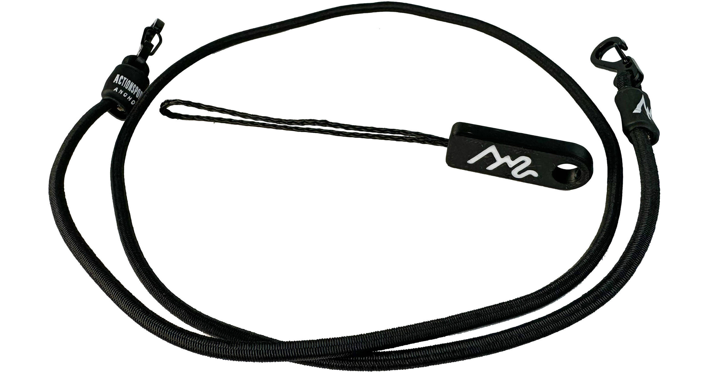 Action Sports Anchor OG60 Elastic Cord and Lanyard ASA01-BLK_BL