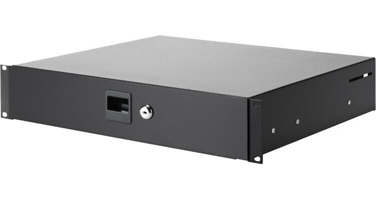Adam Hall 19" Lockable Rack Drawer AH-87402 B&H Photo Video