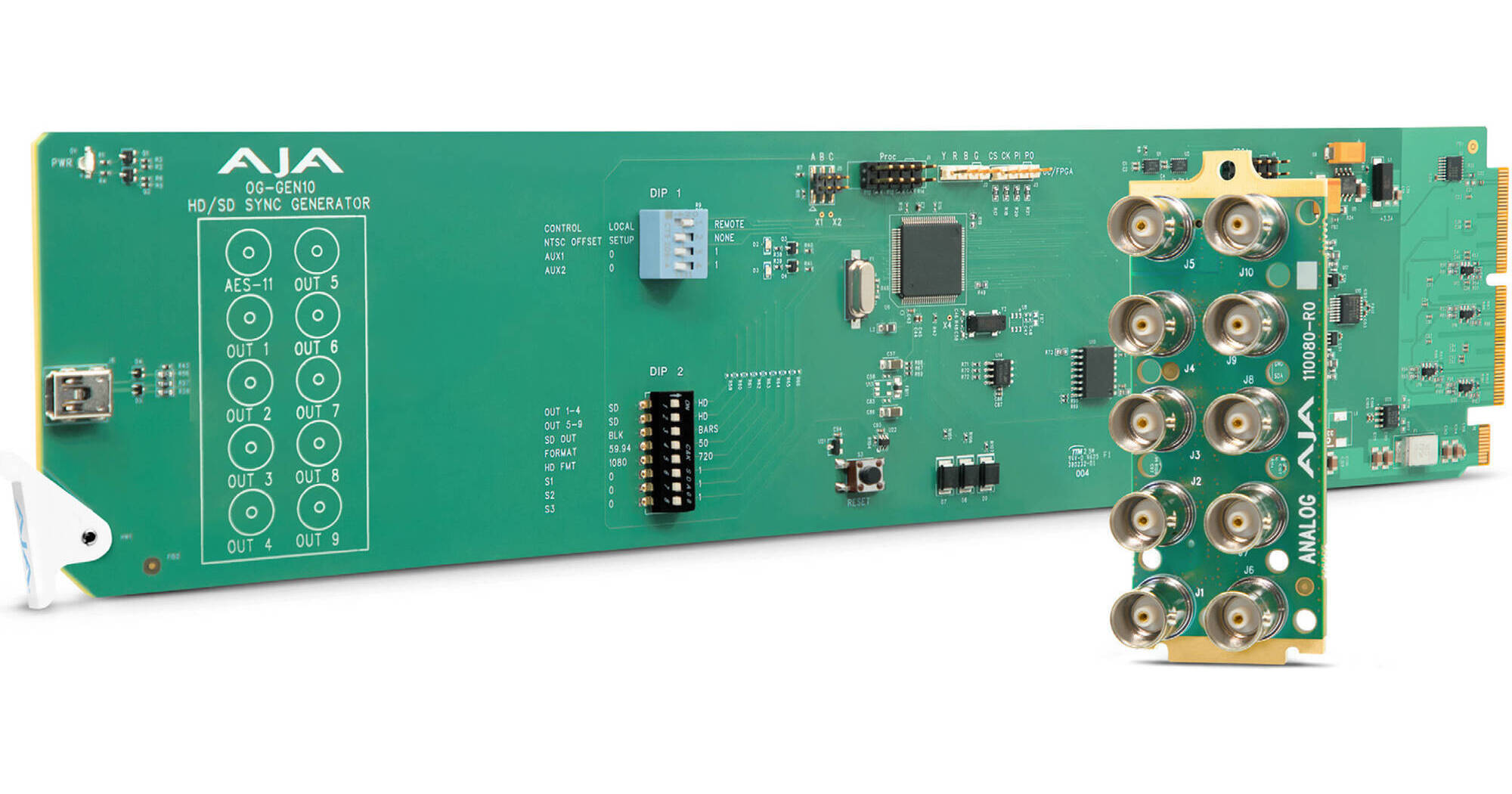 AJA OG-GEN10 openGear HD/SD Video and AES-11 Sync OG-GEN10 B&H