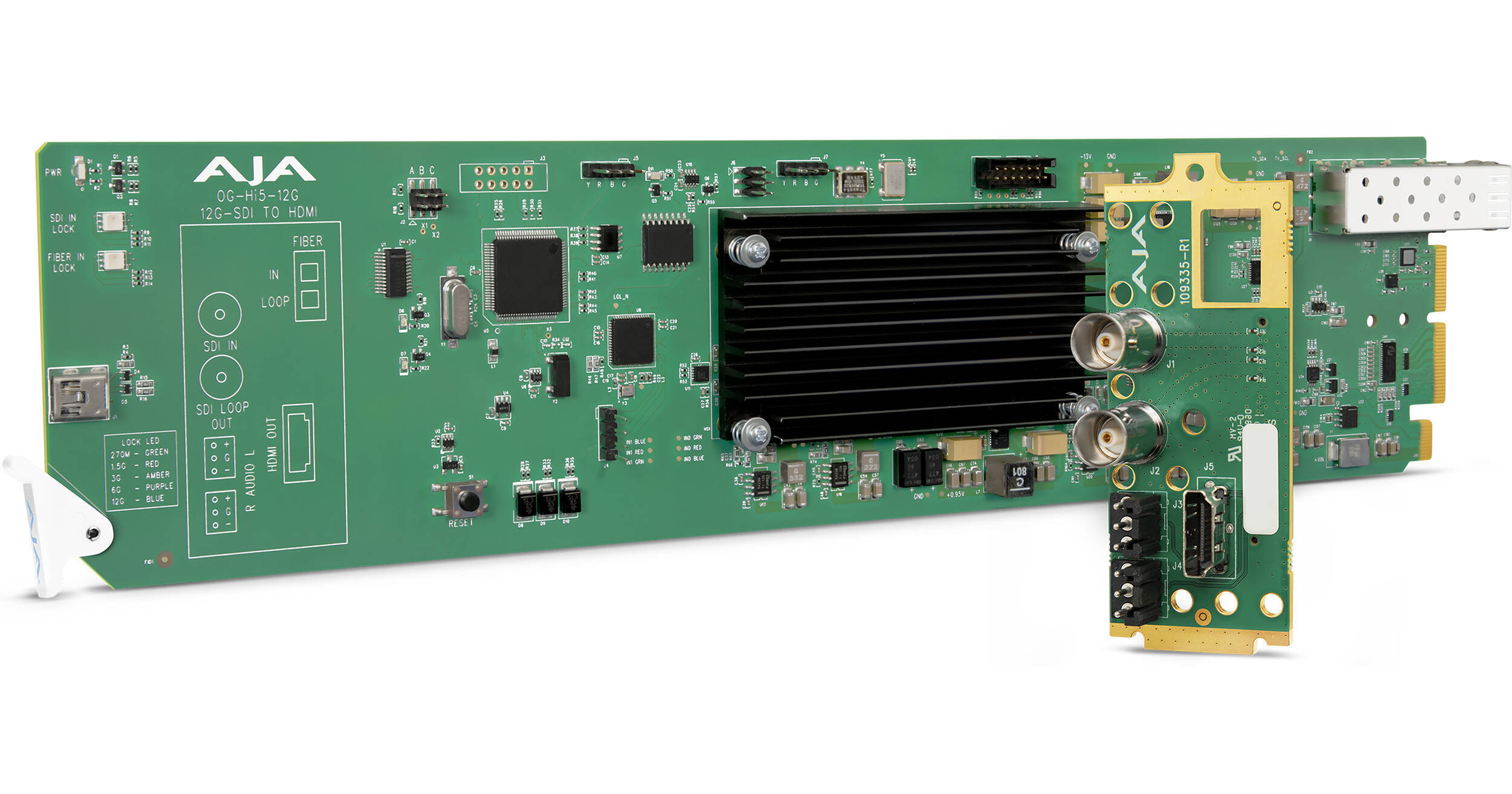 AJA Hi5-12G 12G-SDI to HDMI 2.0 4K/60p対応 AJA OG-Hi5-12G OpenGear 4K/UHD 12G-SDI to HDMI 2.0 OG-HI5-12G