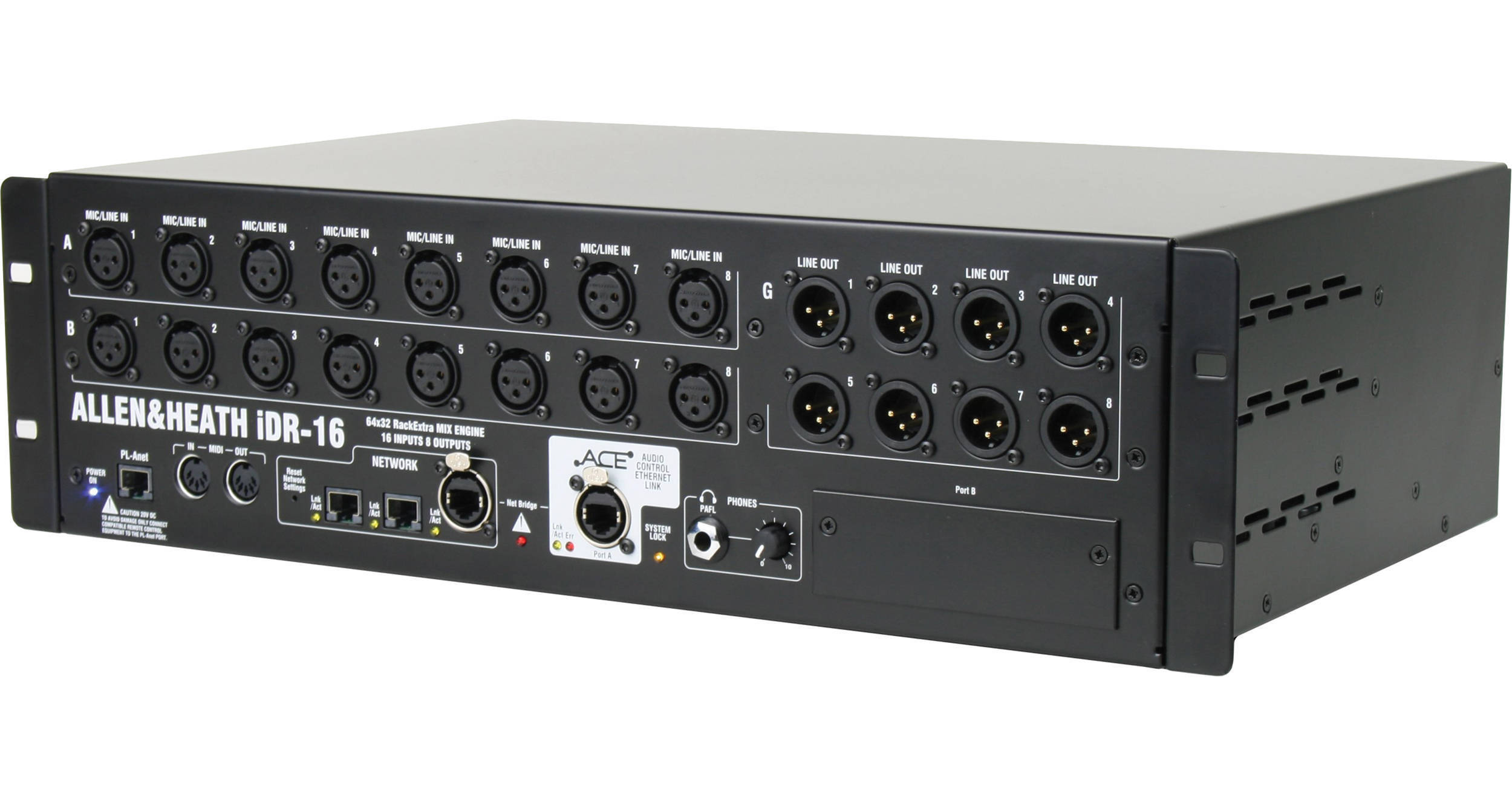 Allen & Heath iDR-16 iLive Fixed-Format MixRack (3 RU) AH-IDR-16