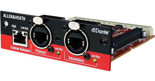 Dante Module Chart Allen & Heath M-Dante Module for iLive and GLD AH-M-DANTE-A B&H