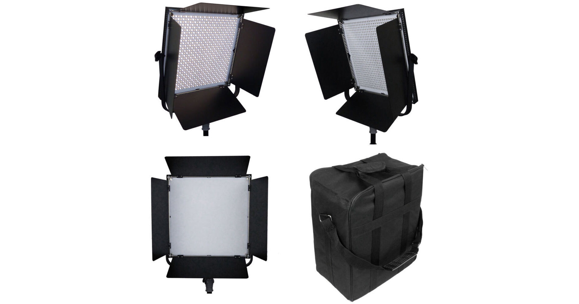 ALZO 900 Bi-Color LED Light 3-Light Kit with Case 2059 B&H Photo