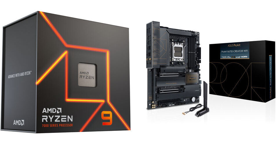 AMD Ryzen 9 7950X 4.5 GHz 16-Core Processor & ASUS ProArt X670E
