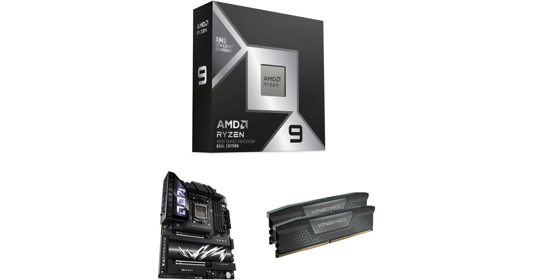AMD Ryzen 9 9950X3D2 with ASUS ROG Crosshair X870-E Hero &
