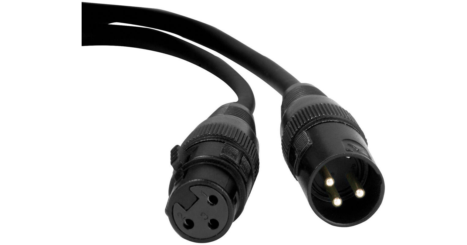 Sweex 3 broches XLR (m) - Câble DMX XLR 3 broches (v) - 15 mètres