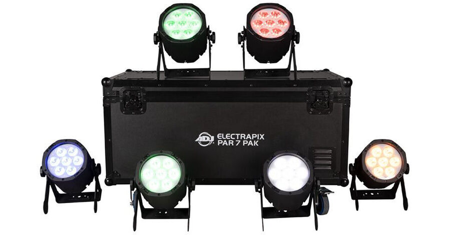 Système DJ Complet American DJ Electra II – Projecteurs Sons Actifs Et Couleurs – Ouvert