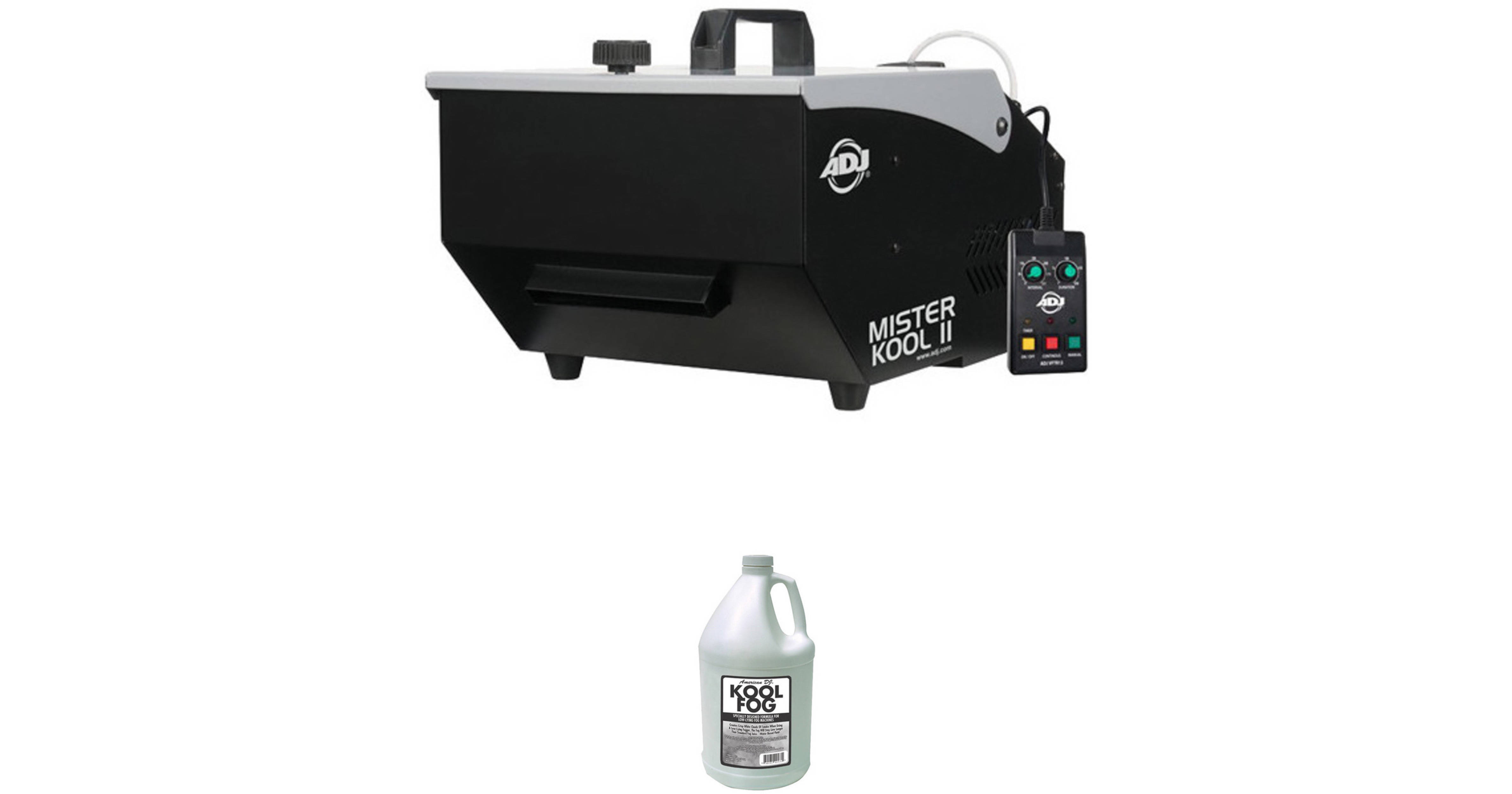 American DJ Mister Kool II Low-Lying Fog Machine and Fog Juice