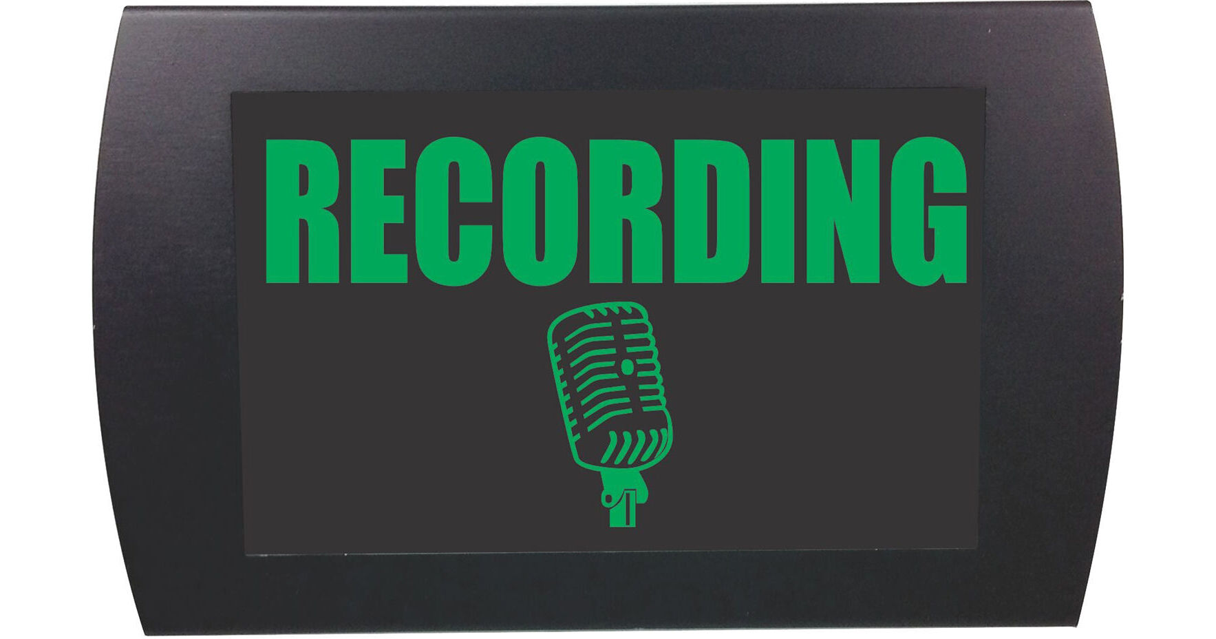 American Recorder Recording LED Lighted Sign (Green)