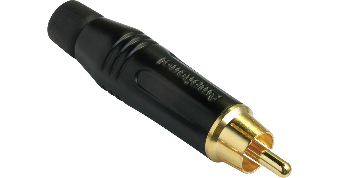 Amphenol AC Series RCA Male Cable Connector with Diecast