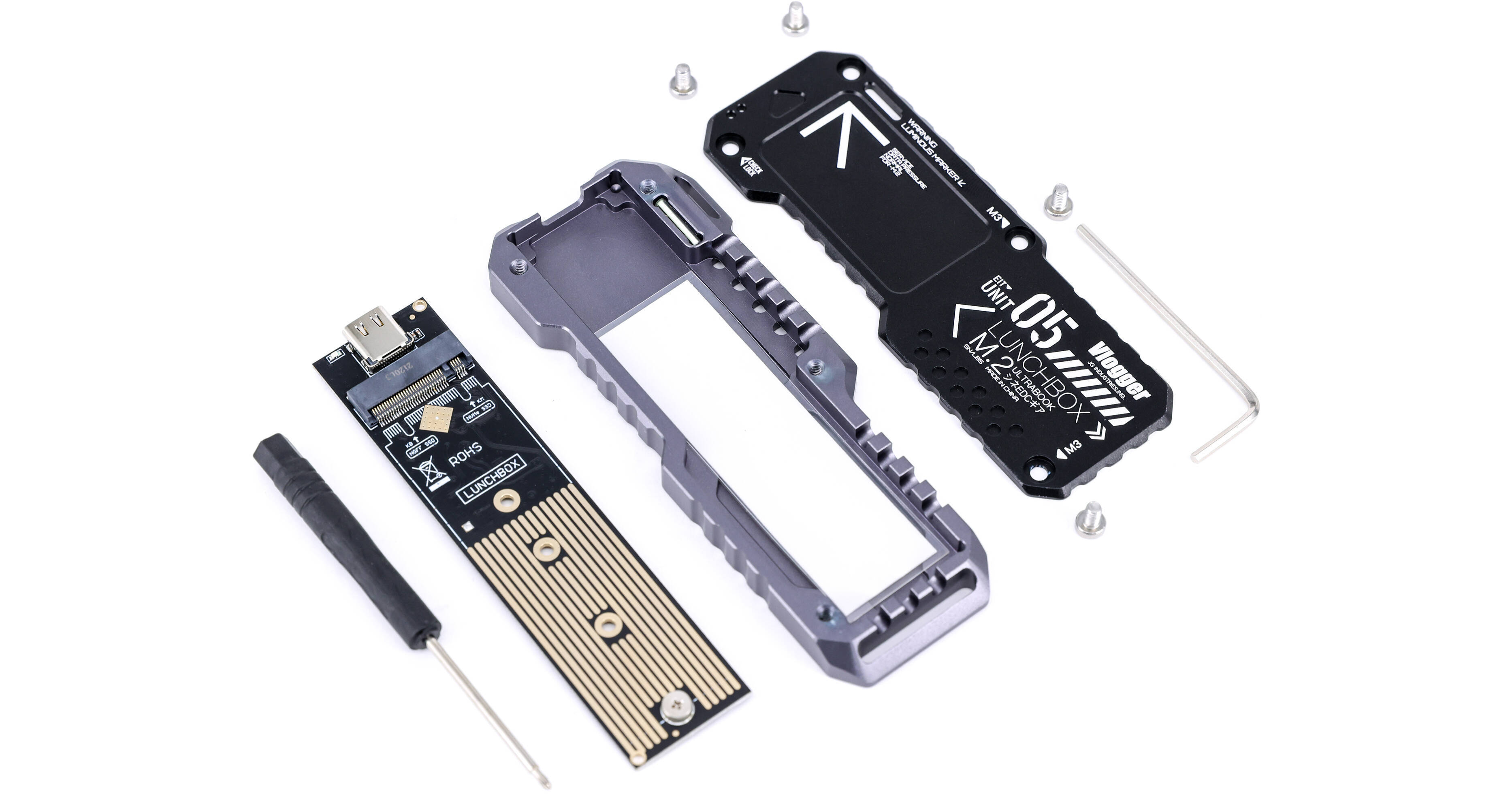 ANDYCINE Lunchbox V M.2 SSD Enclosure for M.2 NVMe LUNCHBOX V B