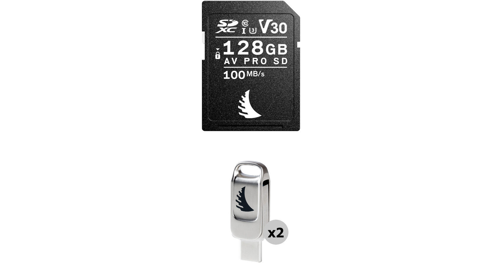 Angelbird 128GB AV Pro UHS-I SDXC Memory Card with Dual 128GB