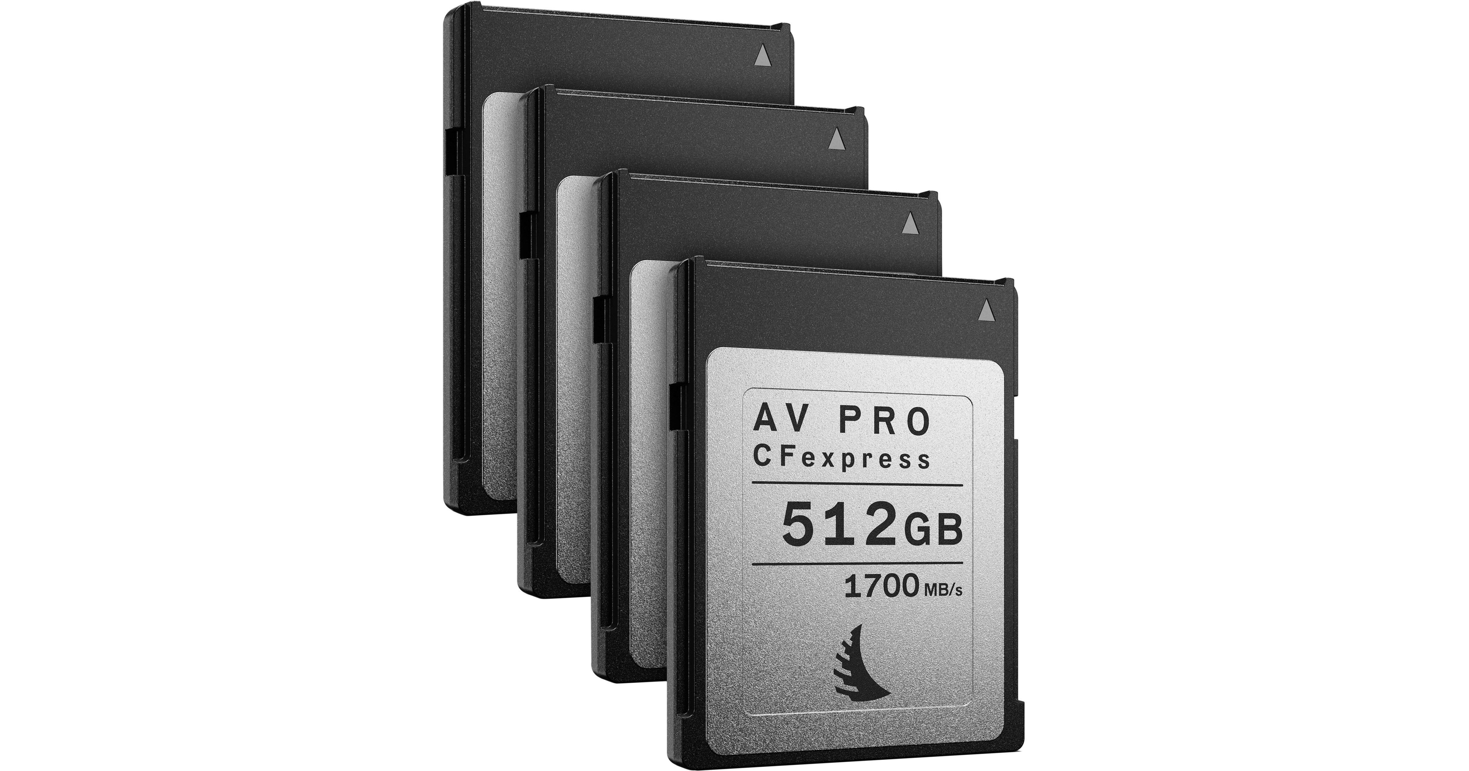 Angelbird 512GB AV Pro CFexpress 2.0 Type B Memory AVP512CFXX4