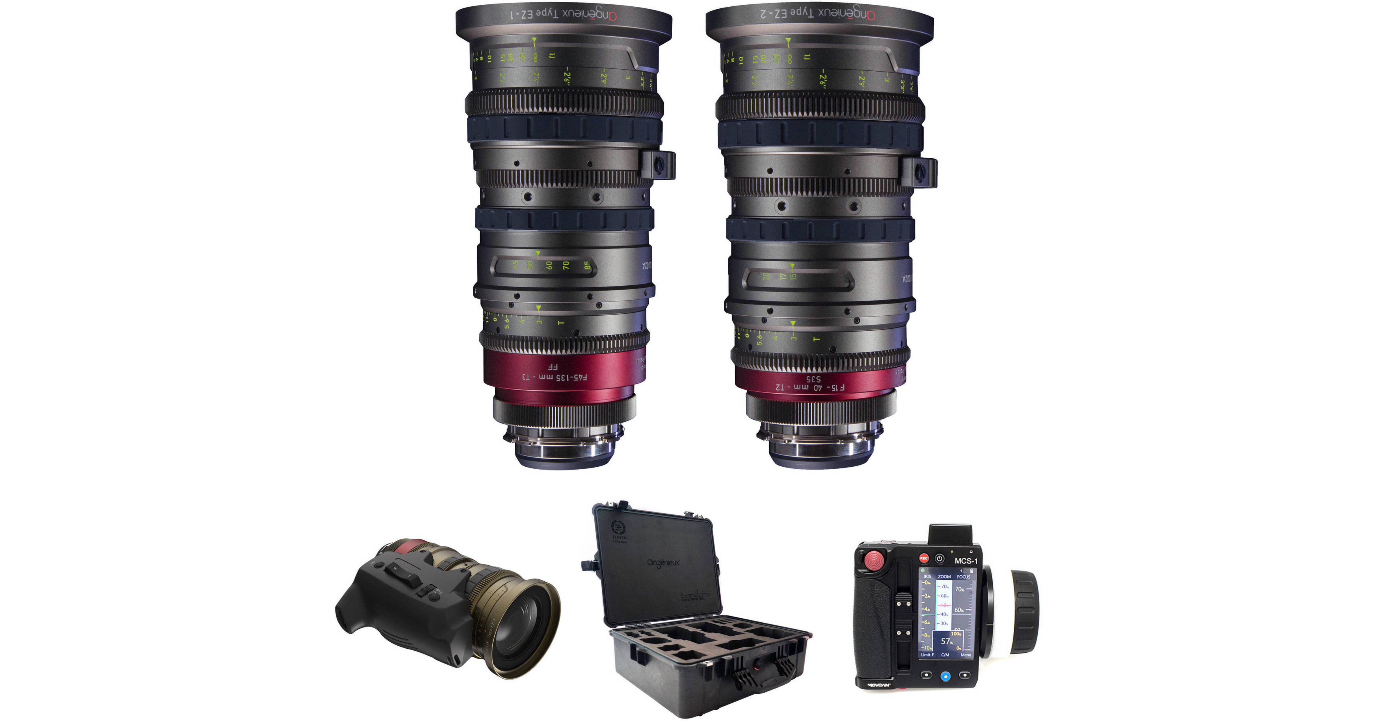 EOS777 専用 Angenieux Super 35 EZ-1 & EZ-2 Lens Kit with Servo, Movcam MCS-1