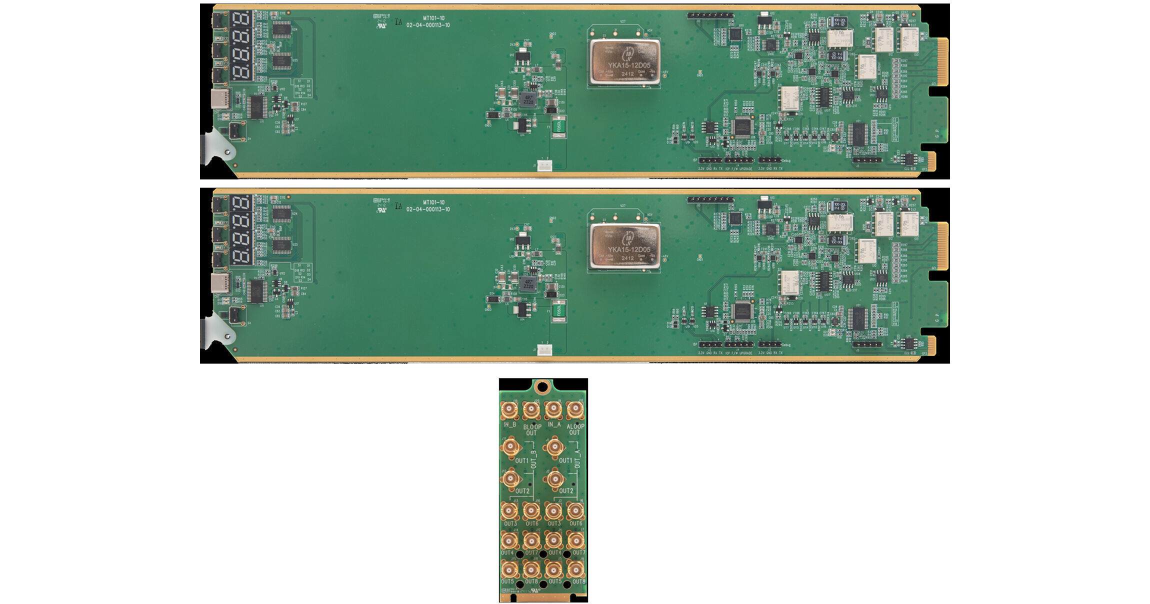 Apantac High-Density openGear Rear Module for Two OG-DA-AES-RM2