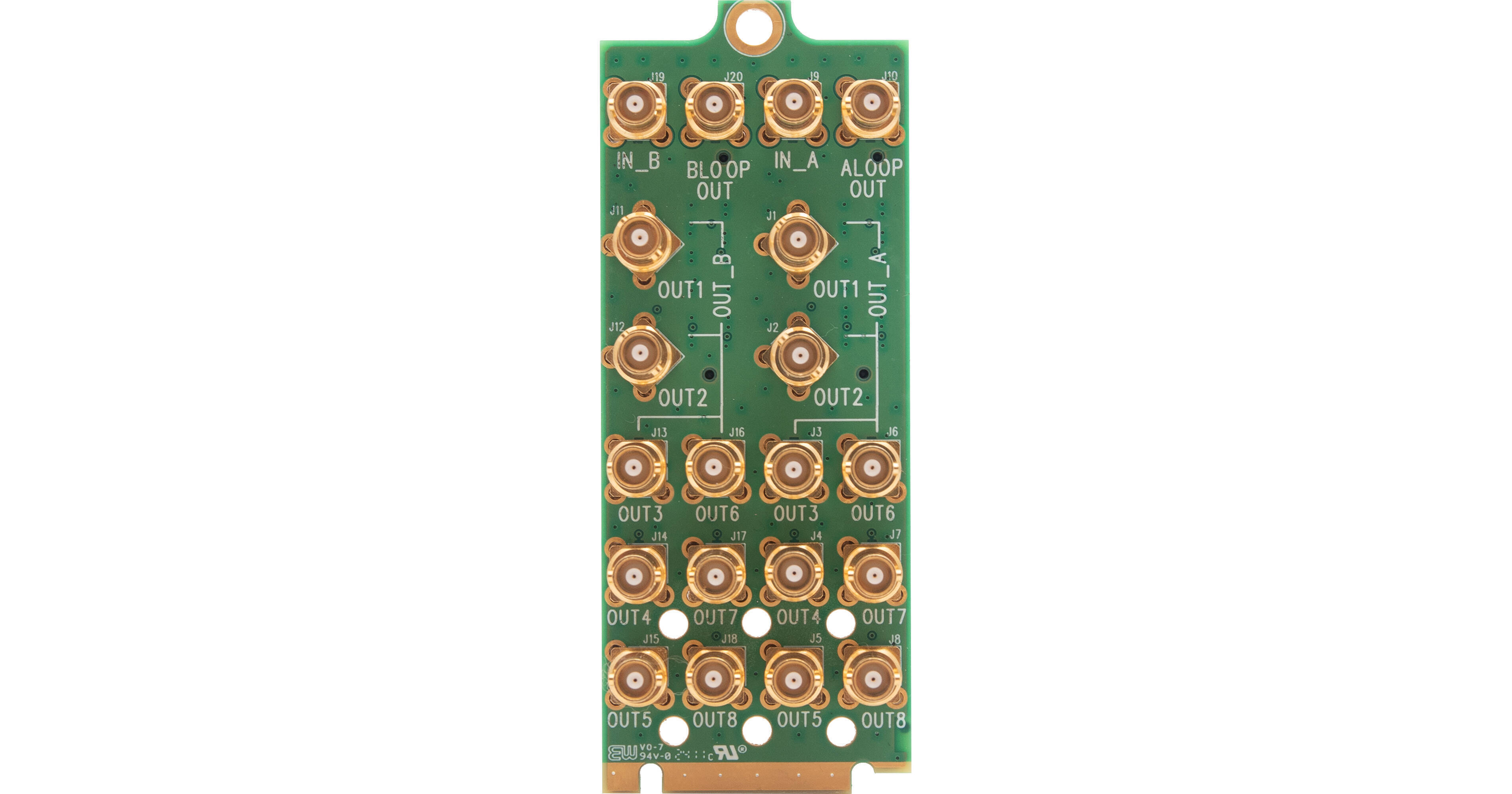 Apantac High-Density openGear Rear Module for Two OG-DA-AV-RM2