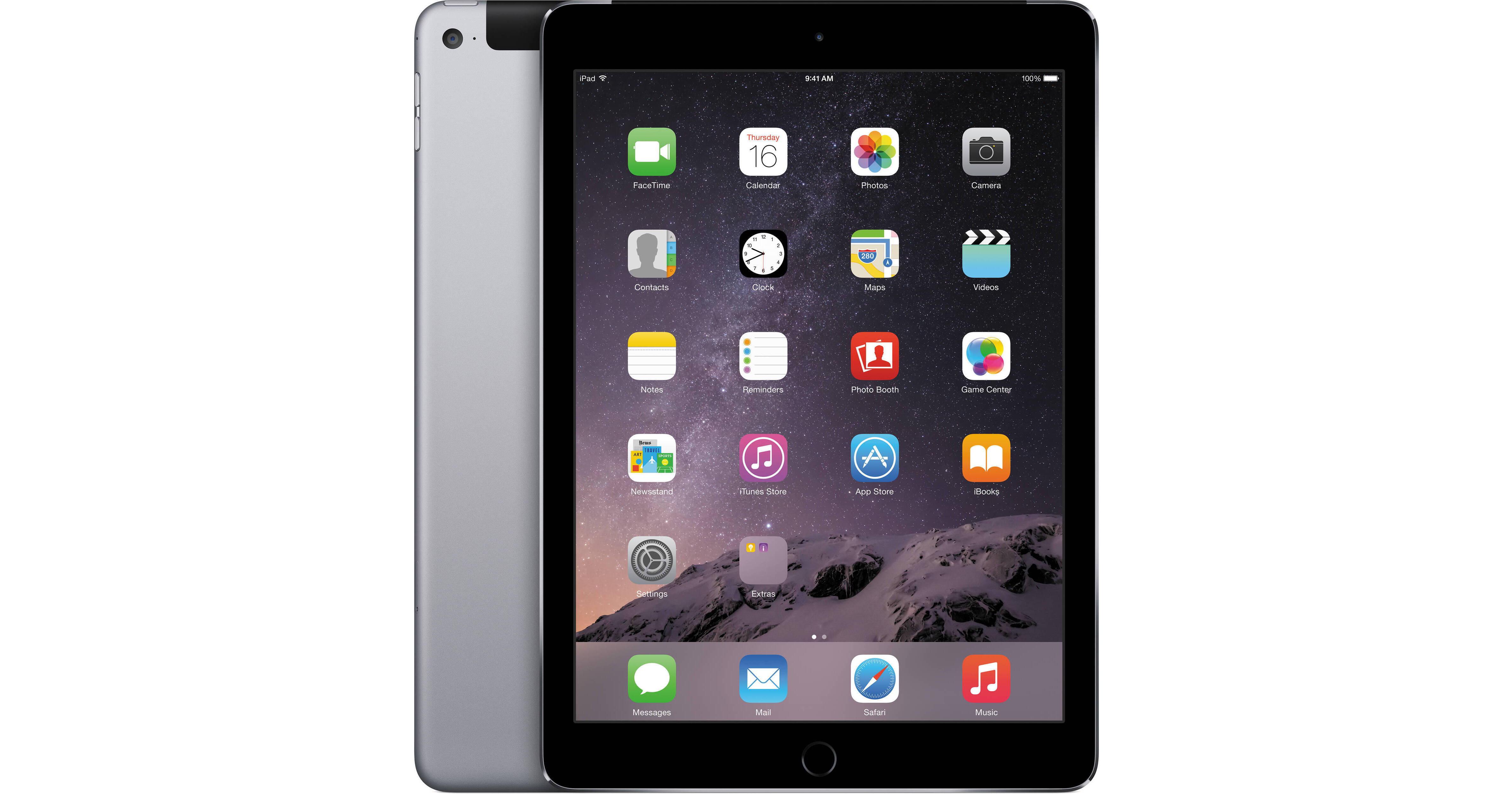 Apple 128GB iPad Air 2 (Wi-Fi + 4G LTE, Space Gray) MGWL2LL/A