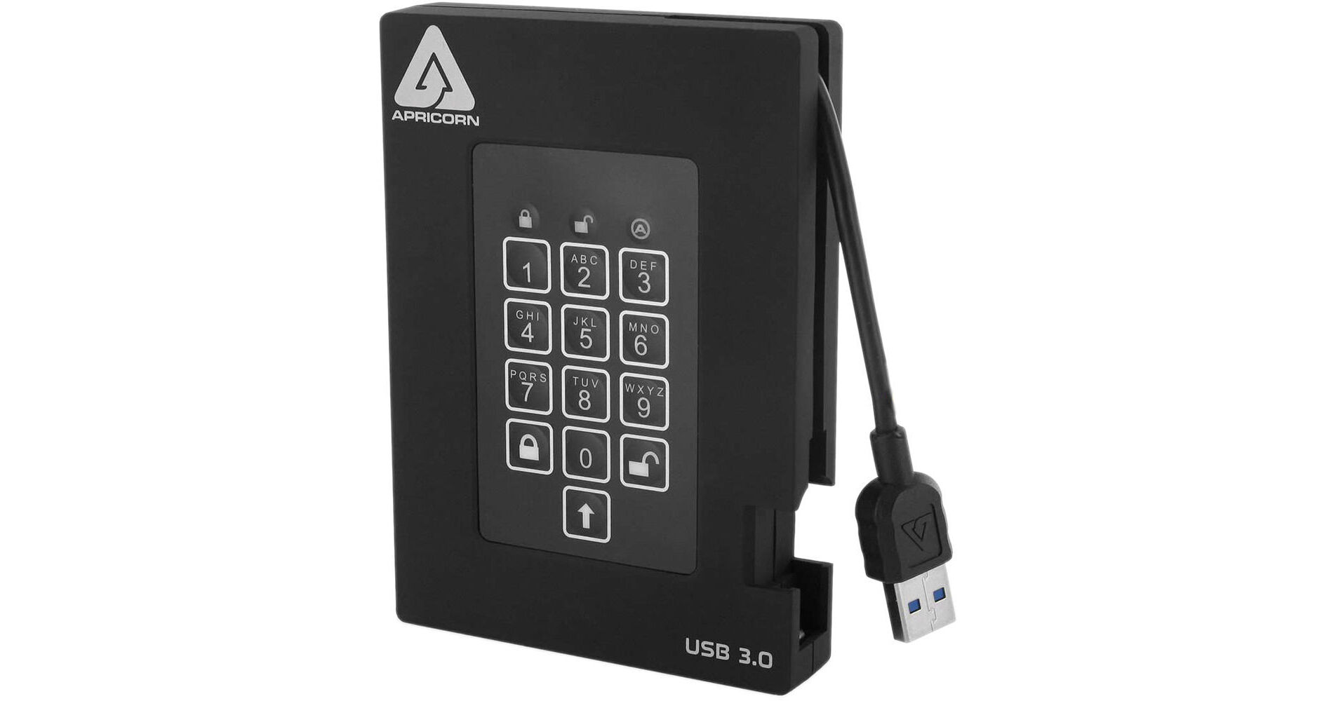 Apricorn 256GB Aegis Fortress USB 3.2 Gen 1 SSD A25-3PL256-S256F