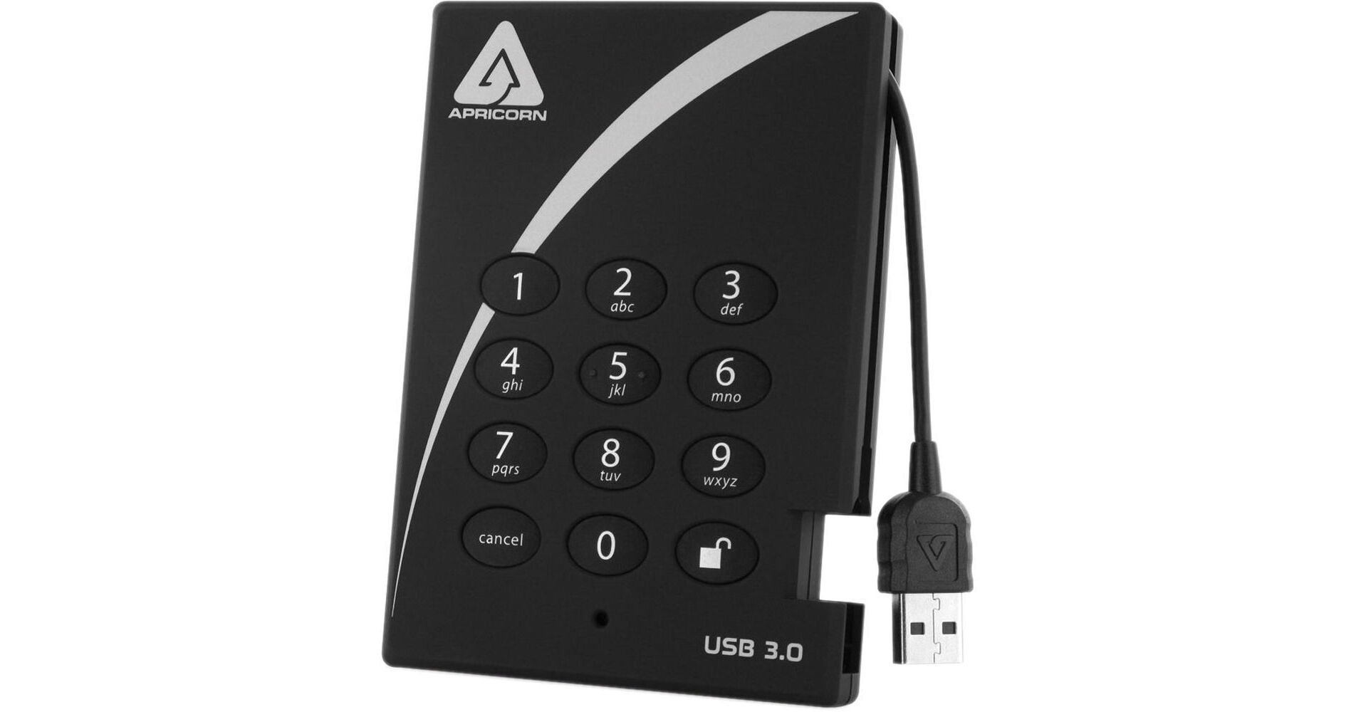 Apricorn 1TB Aegis Padlock Encrypted USB 3.1 Gen A25-3PL256-1000