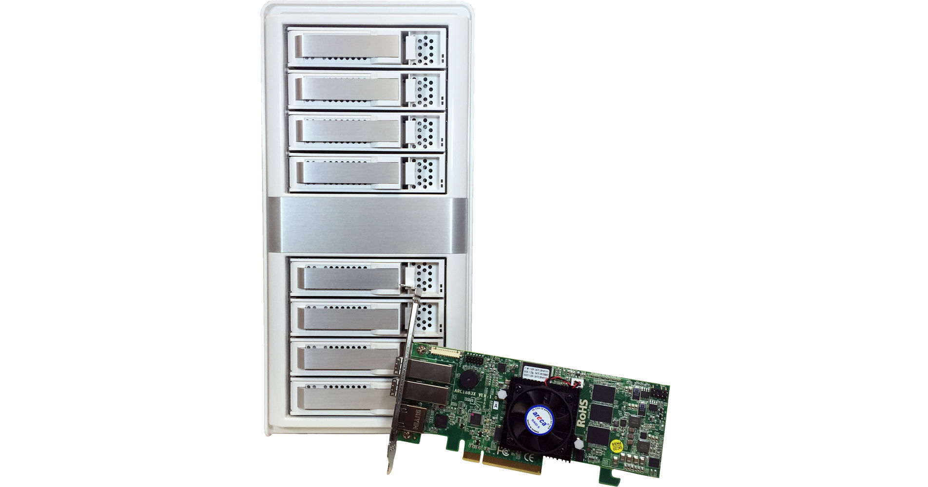 Areca ARC-4038X 8-Bay 12Gb SAS Expander JBOD Tower ARC-4038X B&H