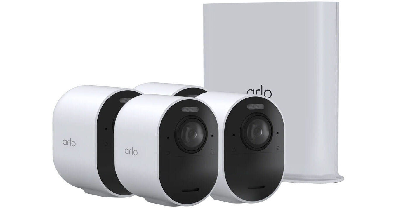 Arlo Ultra 3 UHD 4K Outdoor Camera with Night VMS5450-100NAS B&H