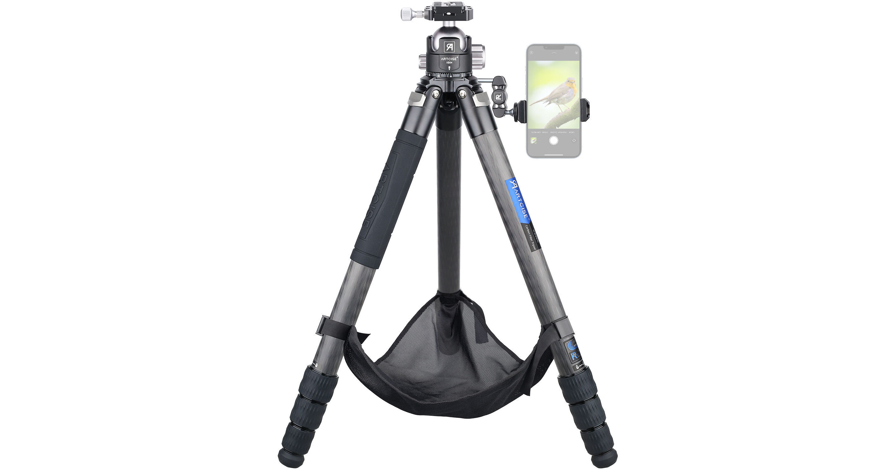 ARTCISE CS90C Compact Carbon Fiber Tripod with XB54